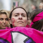 People march in cities around the world to mark International Women’s Day