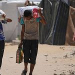 Thousands gather at newly opened Gaza aid centre in Rafah