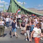 Thousands march in silence in Budapest to protest against ‘transparency bill’