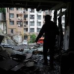 Russian strikes on Kyiv kill one and injure six as fires break out in the city
