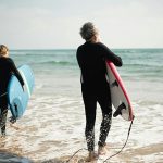 Klaipėda’s elderly residents discover bodyboarding on the Baltic coast