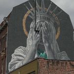 Giant mural in France critiques Trump’s immigration policies
