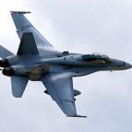 Flock of birds nearly cause Spanish F-18 to crash on crowded beach during airshow