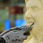 Princess Kay of the Milky Way sculpted in butter for state fair tradition