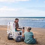 How can beaches be made more accessible to people with reduced mobility?