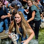 Watch: People seen leaving university campus after Charlie Kirk shooting at Utah Valley University