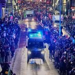 Mass protests in the central German town of Giessen against new AfD youth group