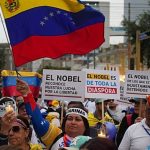 Supporters of María Corina Machado march across Latin America ahead of Nobel ceremony