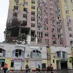 One dead and scores of people injured after Russia launches massive attack on Kyiv