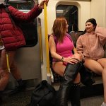 Londoners ditch trousers for laughs during the 2026 No Trousers Tube Ride