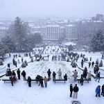 Paris under blanket of snow as temperatures drop below zero