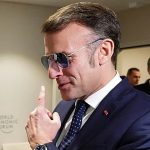 Trump mocks Macron’s aviators in Davos address amid growing war of words