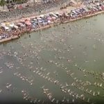 Swimmers float at Argentine Lake for world record attempt