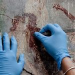 ‘Vivid’ frescoes emerge from restored Ancient Roman villa near Pompeii