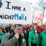 Tens of thousands protest austerity reforms in Brussels