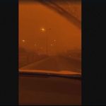 Sahara dust turns skies red over Crete