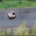 Elderly woman rescued by autonomous robot near Ukraine frontline