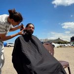 At Beirut shoreline camp, volunteer barber brings dignity with free haircuts