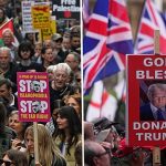 London on edge as Tommy Robinson backers and pro-Palestinian marchers rally
