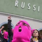 ‘Blood is Russia’s art’: Politics and protests mark start of Venice Biennale