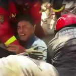 Joy as man pulled from rubble three days after Venezuela quake