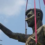 Giant Lionel Messi statue dismantled in Kolkata