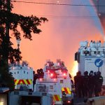 Police fire water cannon at demonstrators as Belfast anti-immigration protests continue