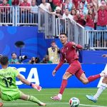 Cristiano Ronaldo scores at his sixth World Cup