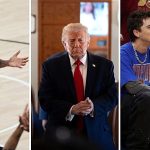 The NBA Finals are back at Madison Square Garden and Donald Trump is crashing the party