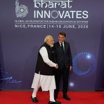 Macron and Modi meet in France for Indian tech showcase