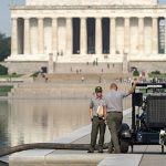 Crews drain Lincoln Memorial Reflecting Pool again as part of troubled Trump revamp