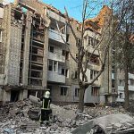 Missile detected in Polish airspace as Russian strikes kill eight in Ukraine