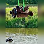 Second World War gun recovered from river in Germany