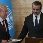 UN chief calls for end of all sanctions on Syria during second day of visit