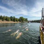 France: hundreds dive into the Seine for Paris’ first river race in 80 years