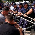 Albanian police fire water cannon as protests against Trump-linked luxury resort continue