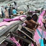 Overcrowded bus plunges into ravine in southwest Pakistan, killing 40 passengers
