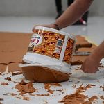‘Mind the sticky patch!’: Why has this Dutch museum covered the floor in peanut butter?