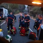 Firefighters struggle to put out three wildfires in southwestern Spain