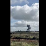 Video shows UK fighter jet crashing during training