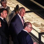 Macron and King Charles hail UK-France ties at Bayeux Tapestry viewing