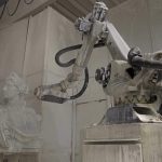 Carrara marble: Can a sculpture created by an AI robot be considered as art ?