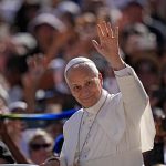 Pope makes first official visit to France in 18 years, meeting abuse survivors and EU leaders