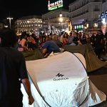 Protesters camp in Madrid in demonstration against Spain’ housing crisis
