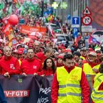 Police and protesters clash in Brussels as anti-austerity rally disrupts city