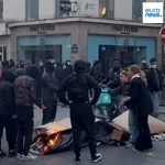 Tensions remain high in Paris after violent protests across France