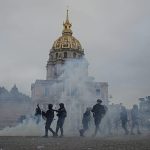 Violence in Paris as tens of thousands turn out for student protests across France