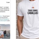 The Ceuta support T-shirt: €10 of its €35 price goes to Save Europe Act, a self-described patriotic movement