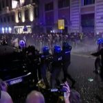 Young protesters clash with police on Rome streets